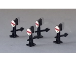 BR/GWR ground disc signal pack of 4. Painted and..