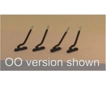 N scale Trackside Point Levers Painted 4 pack no..