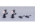 2 GWR ground signals and 2 trackside point lever..