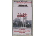 OO gauge Modern Road Traffic Signs 4 Pack school..