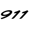 Porsche 911 Stickers in Chrome Vinyl