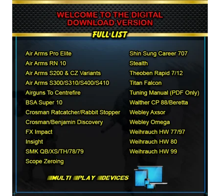 Airgun Video/Manuals Download