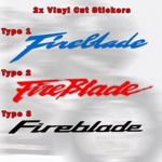 Honda Fireblade Stickers Various Types, Colour & Sizes