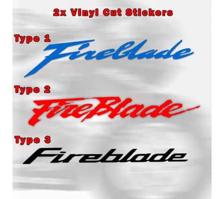 Honda Fireblade Stickers Various Types, Colour & Sizes