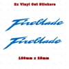Honda Fireblade Stickers Various Types, Colour & Sizes