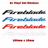 Honda Fireblade Stickers Various Types, Colour & Sizes