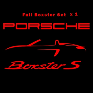 Porsche Boxster S Sticker in various colours Vinyl 180mm