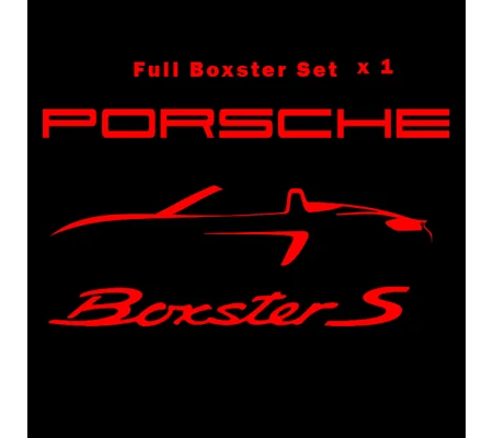 Porsche Boxster S Sticker in various colours Vinyl 180mm