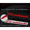 Honda Fireblade Stickers Various Types, Colour & Sizes