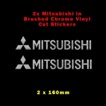 Mitsubishi Logo in Various Colours Vinyl Decal Stickers 160mm x 2