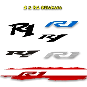 Yamaha R1 Stickers in various Colours & Sizes x 2