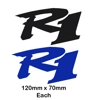 Yamaha R1 Stickers in various Colours & Sizes x 2