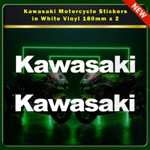 Kawasaki Motorcycle Bike Stickers