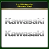 Kawasaki Motorcycle Bike Stickers In Vinyl Various Colours 270mm Belly Pan x 2