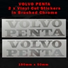 VOLVO PENTA Stickers x 2, in Various Colours Vinyl 110 or 190mm