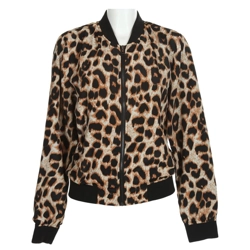 Leopard Print Bomber Ja..