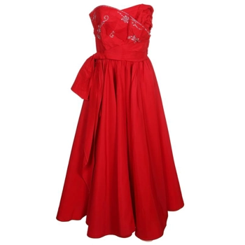 50s Red Prom Dress