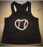 Baseball heart shirt