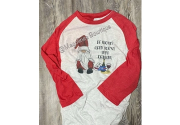 Gnome drinking raglan