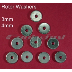 Rotor/load spreading Washers