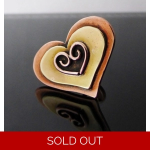 Heart Pin Brooch