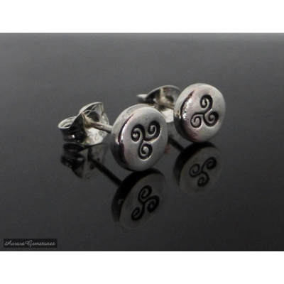 Triskele Stud Earrings title=
