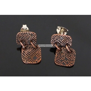 Circuit Board Stud Earrings