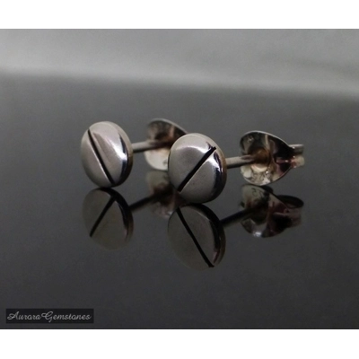 Screw Stud Earrings title=