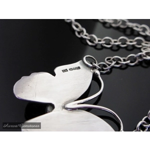 Big Butterfly Necklace  Amethyst