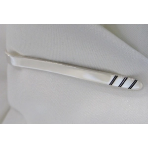 Contemporary Silver Tie Bar