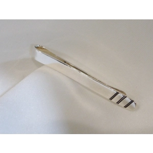 Contemporary Silver Tie Bar