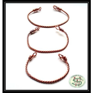 Copper Twisted Bangle - Lightweight