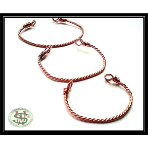 Copper Twisted Bangle - Lightweight