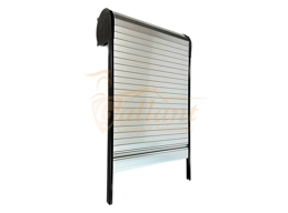 Tambour Door Spiral Kit - Gloss Silver Finish