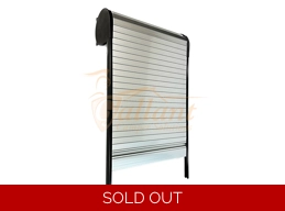 Tambour Door Spiral Kit - Gloss Silver Finish