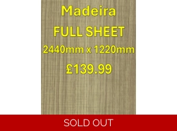 15mm Lightweight Furniture Ply - Madeira - Full Sheet
