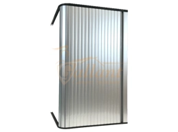 Shower Tambour Door - Silver Finish