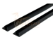 2 x Black Straight Track 750mm long for Tambour Door 'F' Shape Profile with Double Sided Tape