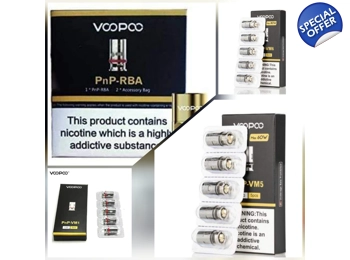 Voopoo Drag X / Vinci coil 5-Pack / RBA Base Voopoo Drag X / Vinci coil 5-Pack / RBA Base