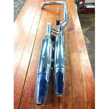 2000-05 Harley Davidson FLSTF Fat Boy FXSTD Softail Deuce Exhaust Set 65890-00A 65094-00A 65499-00A