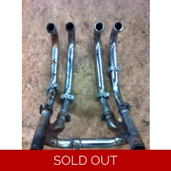 1980-81 Yamaha XJ650 Maxim Exhaust Head Pipes, Flanges, Collector
