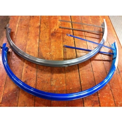 Raleigh Rear Fender for 26 x 1 3/8 Wheel Grey Blue - NOS