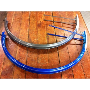 Raleigh Rear Fender for 26 x 1 3/8 Wheel Grey Blue - NOS
