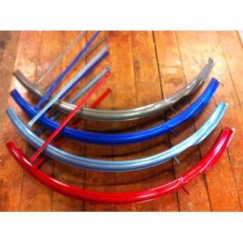Raleigh Front Fender for 26 x 1 3/8 Wheel Blue Red Grey - NOS