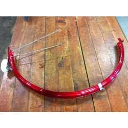 Raleigh Rear Fender for 26 x 1 3/8 Wheel Red with Reflector - NOS