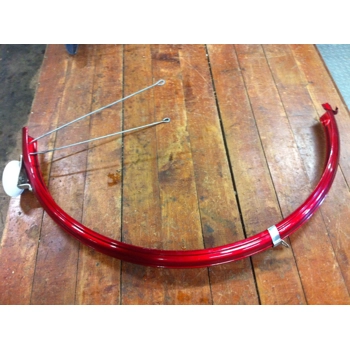 Raleigh Rear Fender for 26 x 1 3/8 Wheel Red with Reflector - NOS