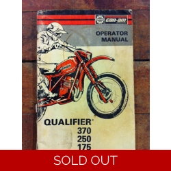 1978 Can-Am Qualifier 175 250 370 Operator's Manual