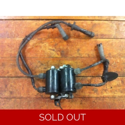 1983-84 Honda VT500FT Ascot Ignition Coils with Bracket EW82-TRI