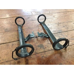 1983-84 Honda VT500FT Ascot Fork Cover Brackets 61402-MF8-000 61403-MF8-000