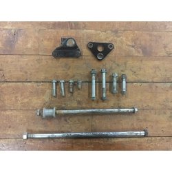 1980-82 Honda CB650 CB650C Engine Mounting Bolt and Bracket Set 50356-460-000 50351-323-010B